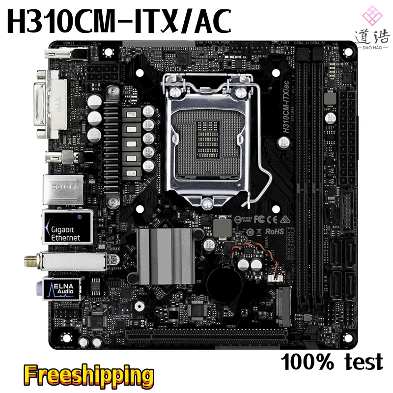 ASROCK H310CM-ITX AC  100% ׽Ʈ Ϸ κ, 32GB HDMI PCI-E3.0 M.2 LGA 1151 DDR4 Mini-ITX H310
